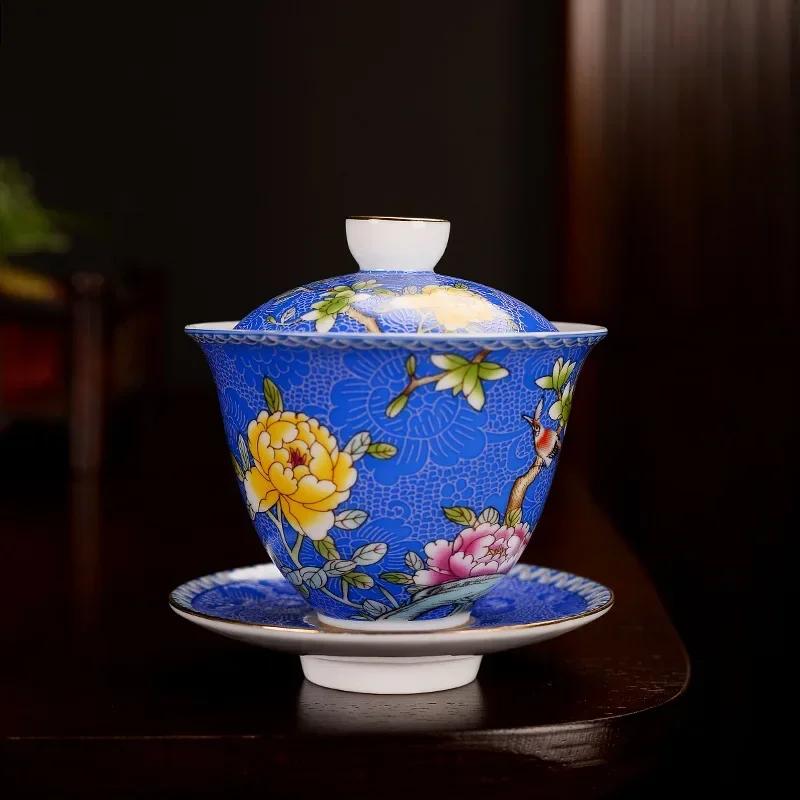 Color Enamel Sancai Gaiwan White Porcelain Cover Bowl Lid Chinese Kung Fu Tea Cups Handmade Tureen Travel Teaware Sets
Color Enamel Sancai Gaiwan White Porcelain Cover Bowl Lid Chinese Kung Fu Tea Cups Handmade Tureen Travel Teaware Sets