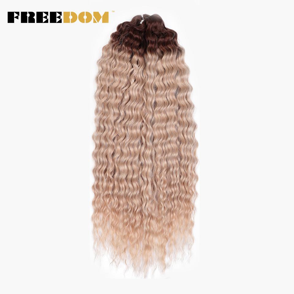 FREEDOM Synthetic Curly Hair For Braids 24 Inch Water Wave Twist Crochet Braid Hair Ombre Pink Ginger Braiding Hair Extensions (as the picture,24inches-60cm)
FREEDOM Synthetic Curly Hair For Braids 24 Inch Water Wave Twist Crochet Braid Hair Ombre Pink Ginger Braiding Hair Extensions (as the picture,24inches-60cm)