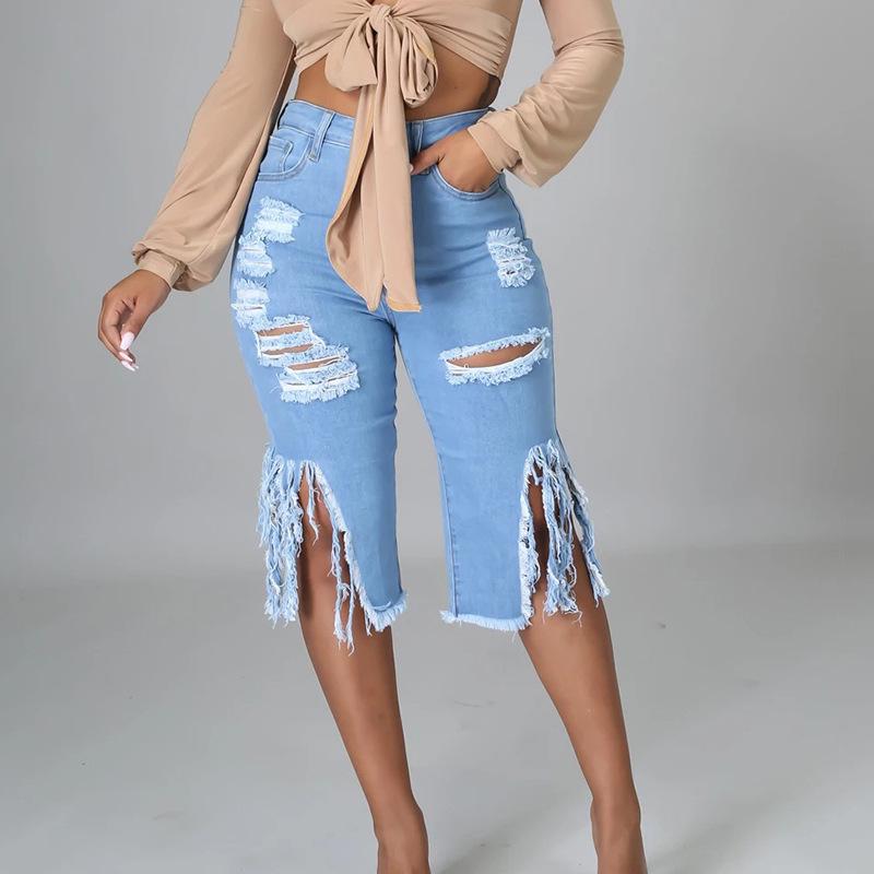 Women s Mid-Length Ripped Denim Shorts with Elastic Waist and Tassel Trim XL чёрный
Women s Mid-Length Ripped Denim Shorts with Elastic Waist and Tassel Trim XL чёрный