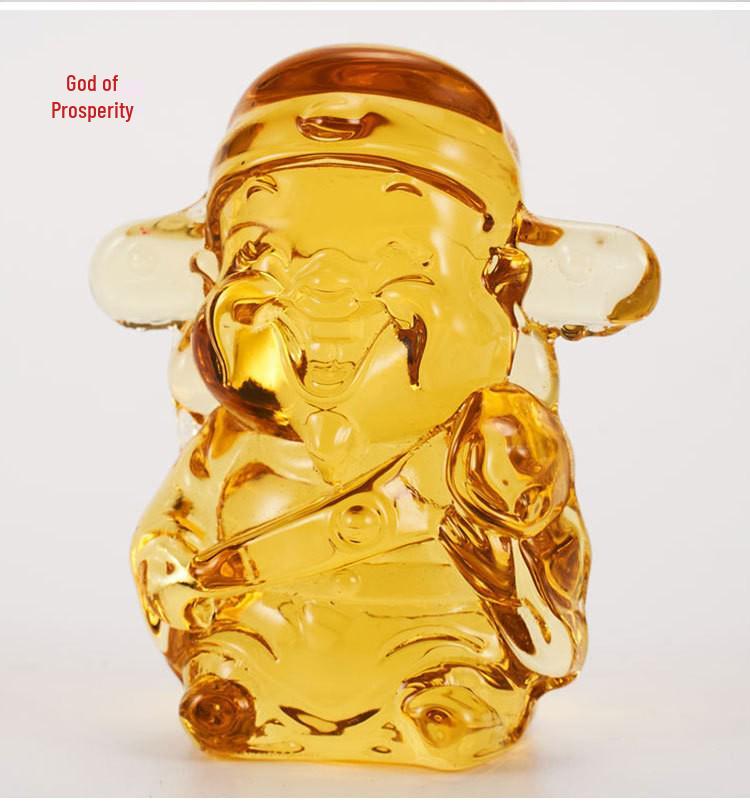 Yellow Crystal Five-Way God of Wealth Home Decoration Ornament: Prosperity Gift for Living Room Individual Cai God
Yellow Crystal Five-Way God of Wealth Home Decoration Ornament: Prosperity Gift for Living Room Individual Cai God