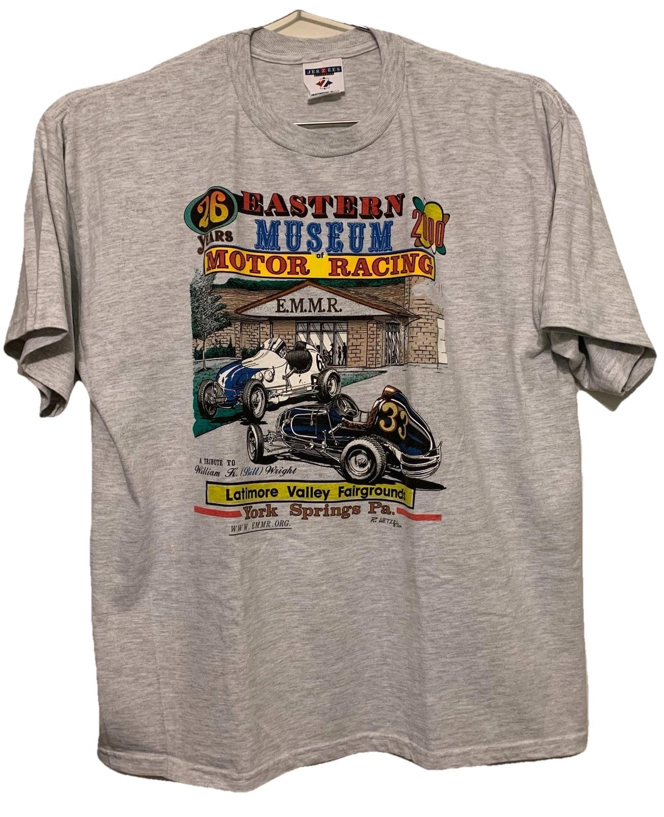 Vintage 2000 Eastern Museum of Motor Racing T-Shirt XL Sprint Car Race History 3XL
Vintage 2000 Eastern Museum of Motor Racing T-Shirt XL Sprint Car Race History 3XL