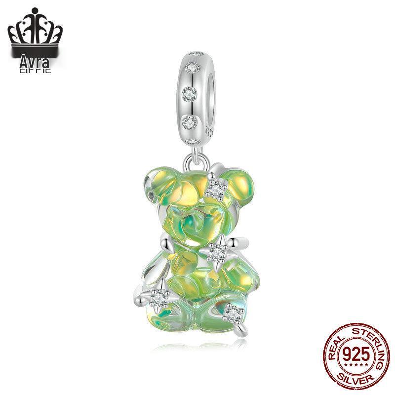 Afule Colorful Bear Pendant: Cute Dopamine-Inspired DIY Jewelry with S925 Sterling Silver Beads.
Afule Colorful Bear Pendant: Cute Dopamine-Inspired DIY Jewelry with S925 Sterling Silver Beads.