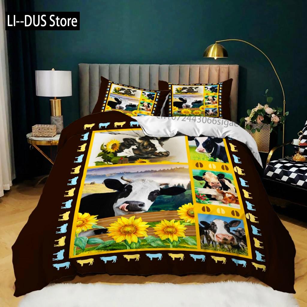 Comforter Sunflower Sunflower Cow Bedding Set Microfiber Western Farmhouse Pastoral Scenery Flower Queen King Comforter (quilt)-EU Single(135*200cm)3pcs
Comforter Sunflower Sunflower Cow Bedding Set Microfiber Western Farmhouse Pastoral Scenery Flower Queen King Comforter (quilt)-EU Single(135*200cm)3pcs