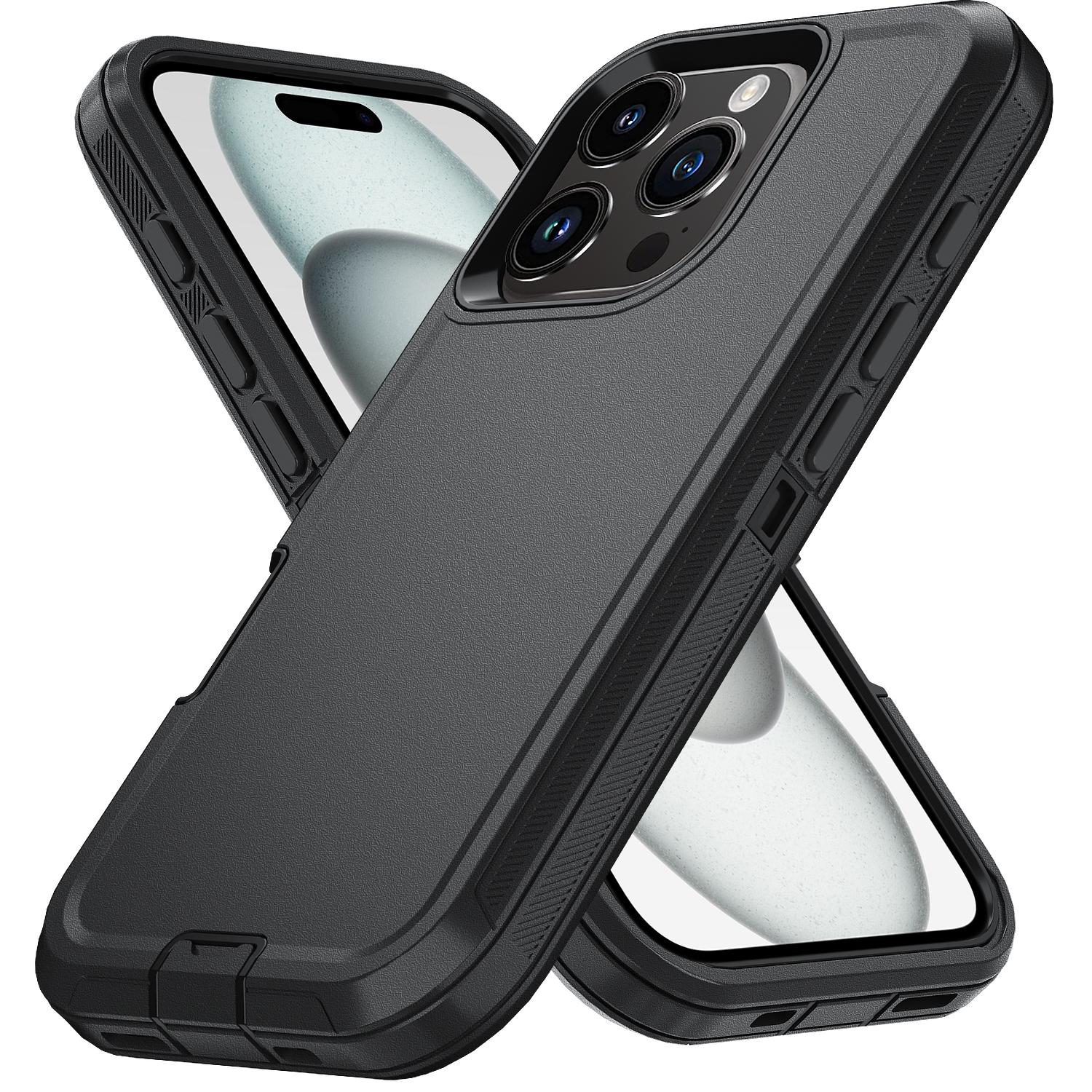 For iPhone 16 Pro Wholesale Phone Cases Detachable PC+TPU Phone Shell with Kickstand Black
For iPhone 16 Pro Wholesale Phone Cases Detachable PC+TPU Phone Shell with Kickstand Black