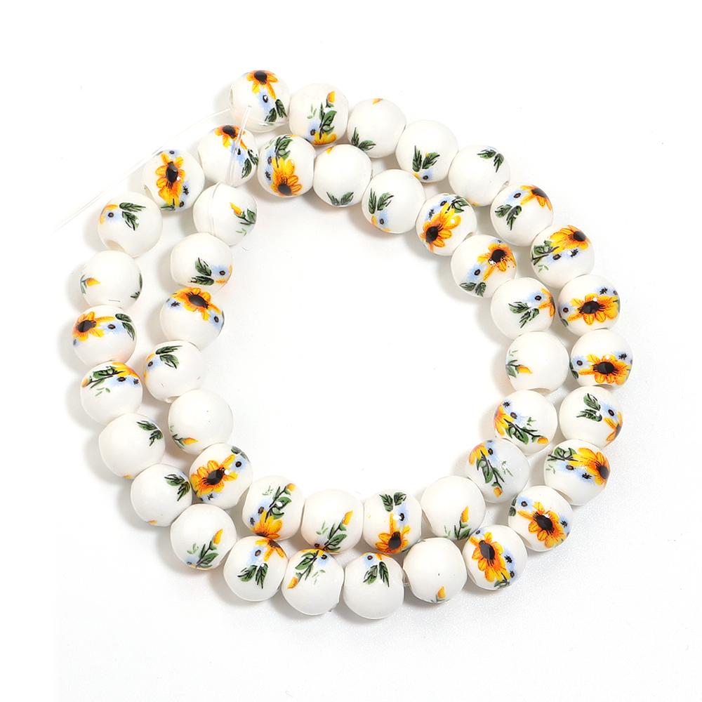 6/8/10/12mm Yellow Small Flower Ceramic Beads Round Loose Spacer Beads For DIY Jewelry Making Bracelets Necklace Accessories
6/8/10/12mm Yellow Small Flower Ceramic Beads Round Loose Spacer Beads For DIY Jewelry Making Bracelets Necklace Accessories