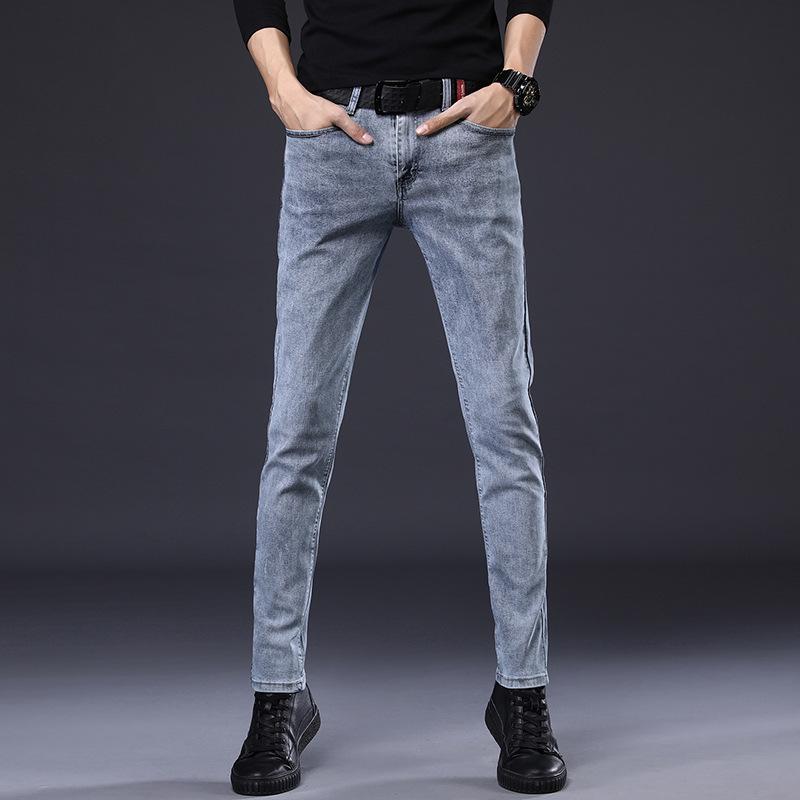 Весенне-осенние новые облегающие джинсы с эластичной резинкой для мужчин. Популярная классическая простая универсальная корейская мужская одежда 38
Весенне-осенние новые облегающие джинсы с эластичной резинкой для мужчин. Популярная классическая простая универсальная корейская мужская одежда 38