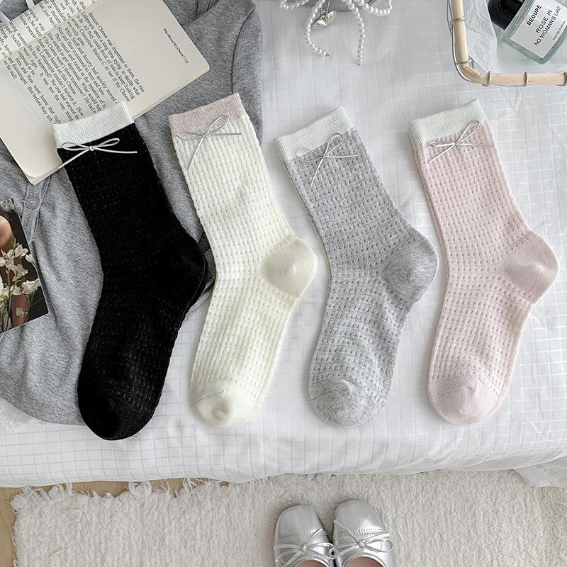 Female Summer Thin Style Breathable Bow Match Color Ballet Wind Drum Pile Socks 1 pair молоко, білий колір
Female Summer Thin Style Breathable Bow Match Color Ballet Wind Drum Pile Socks 1 pair молоко, білий колір
