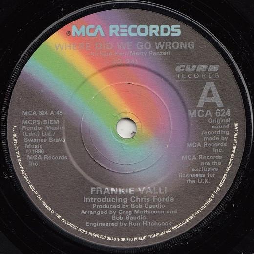 7inch Record FRANKIE VALLI INTRODUCING CHRIS FOR - Where Did We Go Wrong / Doctor Danc MCA624 MCA Records 1980 UK Pop Used
7inch Record FRANKIE VALLI INTRODUCING CHRIS FOR - Where Did We Go Wrong / Doctor Danc MCA624 MCA Records 1980 UK Pop Used