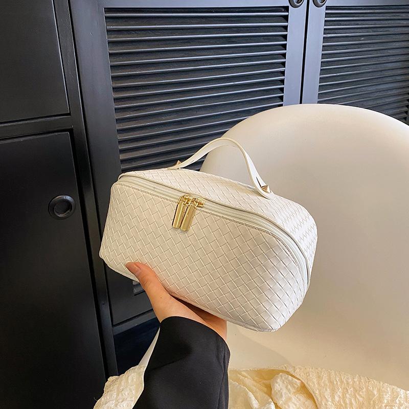 2026 Woven Pattern Cosmetic Bag Women s Large-capacity Convenient High-end Feeling Super Fire Travel Makeup Toiletries Storage Bag 26*12*13CM білий
2026 Woven Pattern Cosmetic Bag Women s Large-capacity Convenient High-end Feeling Super Fire Travel Makeup Toiletries Storage Bag 26*12*13CM білий