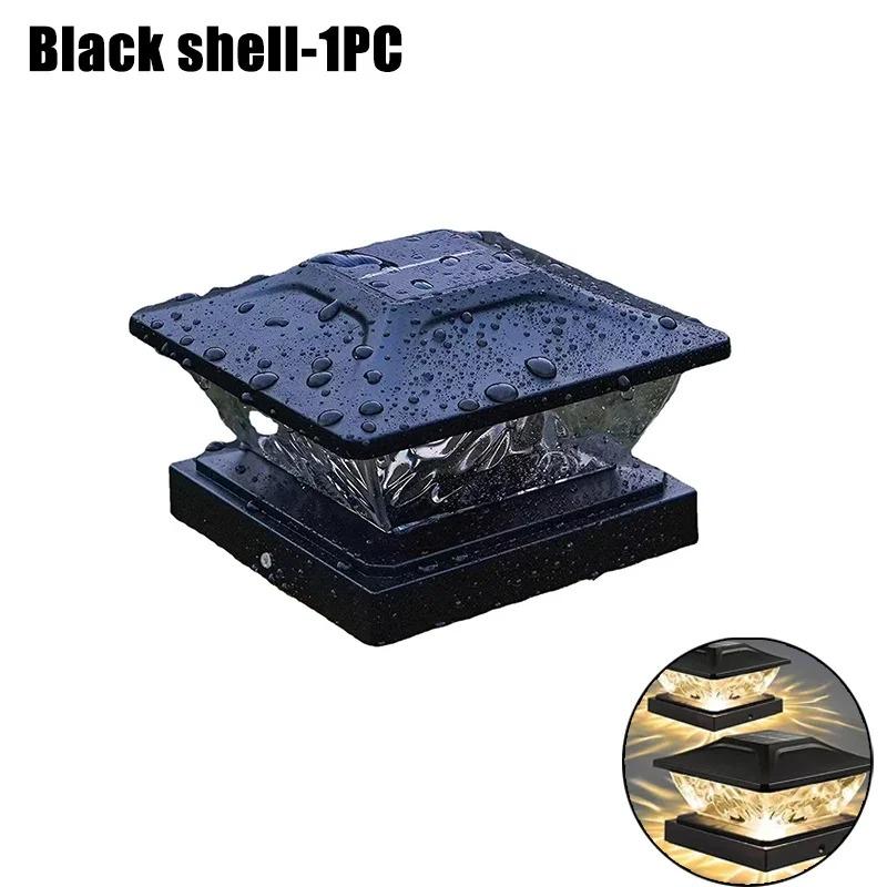 New Solar Powered LED Square Fence Light White Warm Dual-color Lamp Outdoor Lighting Waterproof Pillar IP65 Outdoor Solar Lamp Garden Black-1Pc
New Solar Powered LED Square Fence Light White Warm Dual-color Lamp Outdoor Lighting Waterproof Pillar IP65 Outdoor Solar Lamp Garden Black-1Pc