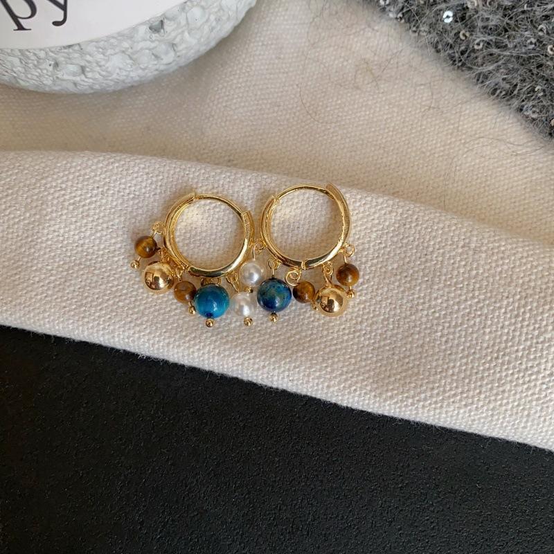 Vintage Colorful Round Beaded Hoop Earrings for Women Ladies Ethnic Style Stones Bead Pendant Earrings Party Jewelry Accessories
Vintage Colorful Round Beaded Hoop Earrings for Women Ladies Ethnic Style Stones Bead Pendant Earrings Party Jewelry Accessories