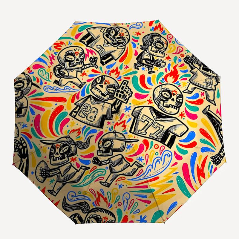 1pc Sugar Skull Sports Art Automatic Folding Umbrella, Portable & Foldable Design with 8 Ribs, Casual Outdoor Accessory yy250805061
1pc Sugar Skull Sports Art Automatic Folding Umbrella, Portable & Foldable Design with 8 Ribs, Casual Outdoor Accessory yy250805061