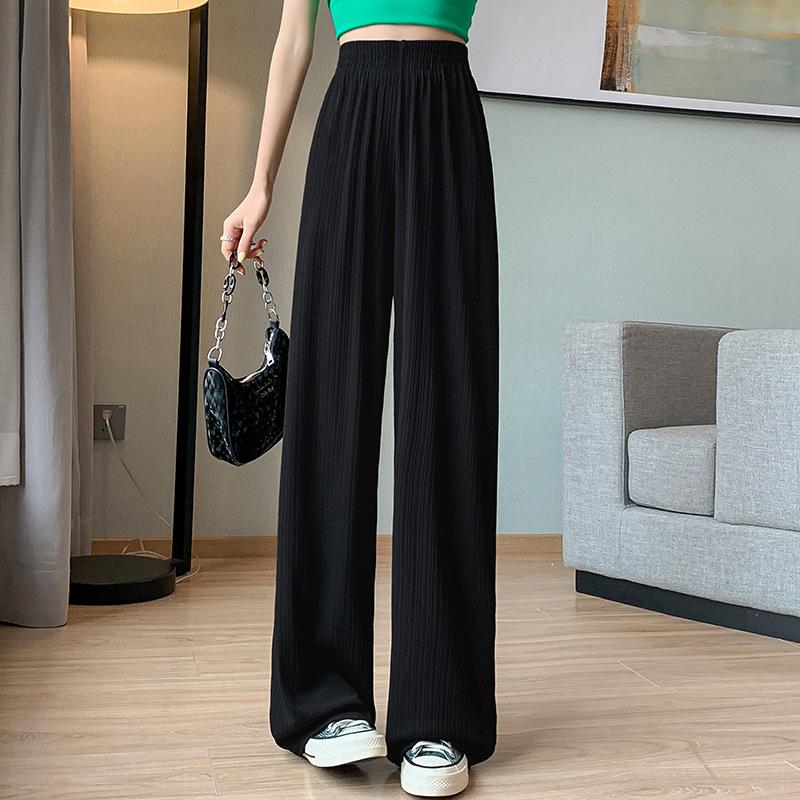 H strictly selected wide-leg pants women s spring and autumn thin chiffon high-waisted loose straight casual floor-mopping trousers summer s fits 37.5-47.5kg чёрный
H strictly selected wide-leg pants women s spring and autumn thin chiffon high-waisted loose straight casual floor-mopping trousers summer s fits 37.5-47.5kg чёрный