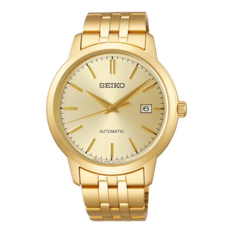 SEIKO SELECTION 100 meters waterproof Automatic gold-plated Steel Strap 41.2mm men s watch gold dial SCVE062
SEIKO SELECTION 100 meters waterproof Automatic gold-plated Steel Strap 41.2mm men s watch gold dial SCVE062
