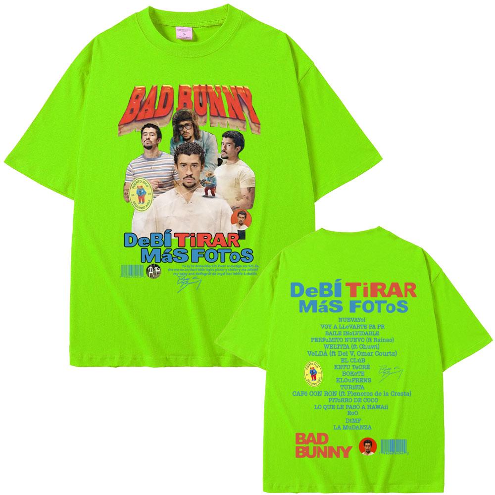 Rapper Bad Bunny Graphic T-shirt DeBi TiRAR MaS FOToS DTMF Print T Shirts Men Women Hip Hop Vintage Oversized T-shirt Streetwear 4XL
Rapper Bad Bunny Graphic T-shirt DeBi TiRAR MaS FOToS DTMF Print T Shirts Men Women Hip Hop Vintage Oversized T-shirt Streetwear 4XL