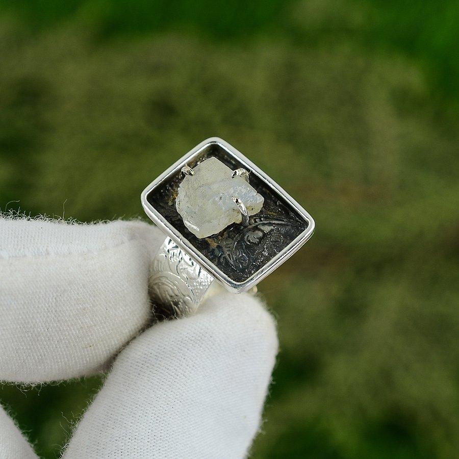 Gift For Her 925 Silver Natural Rainbow Moonstone Rough Promise Adjustable Ring Adjustable
Gift For Her 925 Silver Natural Rainbow Moonstone Rough Promise Adjustable Ring Adjustable