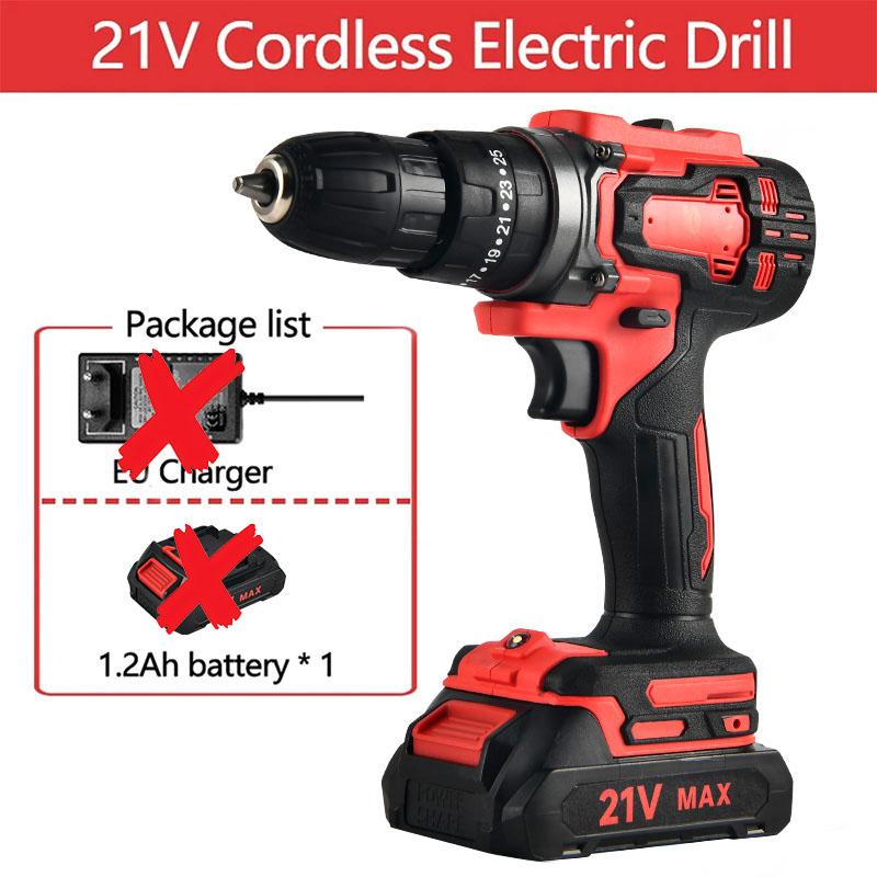 21V Electric Drill Brush Motor 2 Speed Control Stepless Speed Regulation Rotation Ways 25 Gears Torques Adjustable Lithium Drill EU
21V Electric Drill Brush Motor 2 Speed Control Stepless Speed Regulation Rotation Ways 25 Gears Torques Adjustable Lithium Drill EU