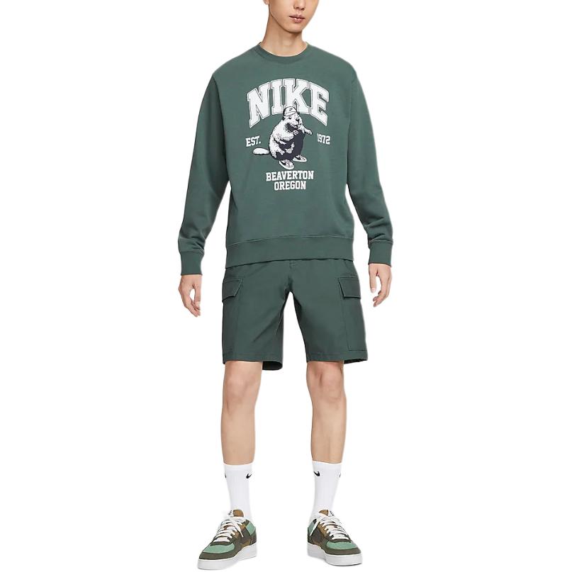 Nike Спортивный свитшот с круглым вырезом и надписью, пуловер с длинным рукавом, мужской свитшот, зеленый HV1063338 L
Nike Спортивный свитшот с круглым вырезом и надписью, пуловер с длинным рукавом, мужской свитшот, зеленый HV1063338 L