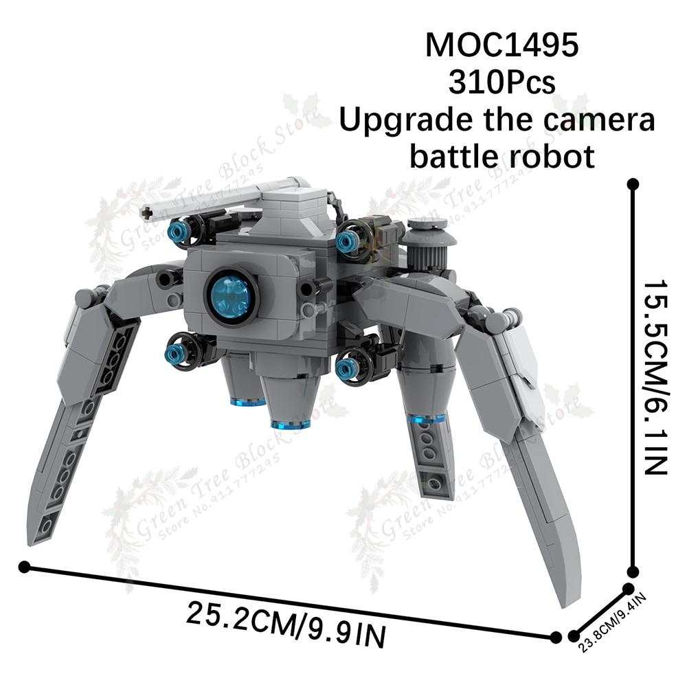 MOC1495 310PCS Creative Series Camera Combat Man Building Blocks Skibidi Toilet Game Characters Model Assembly DIY Toys For Kids
MOC1495 310PCS Creative Series Camera Combat Man Building Blocks Skibidi Toilet Game Characters Model Assembly DIY Toys For Kids