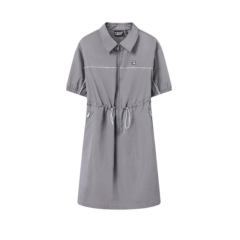 FILA Heritage Vintage Sports Versatile Comfortable Short Sleeve Dress Women dresses Cloudy-Gray F11W628320FDY S
FILA Heritage Vintage Sports Versatile Comfortable Short Sleeve Dress Women dresses Cloudy-Gray F11W628320FDY S