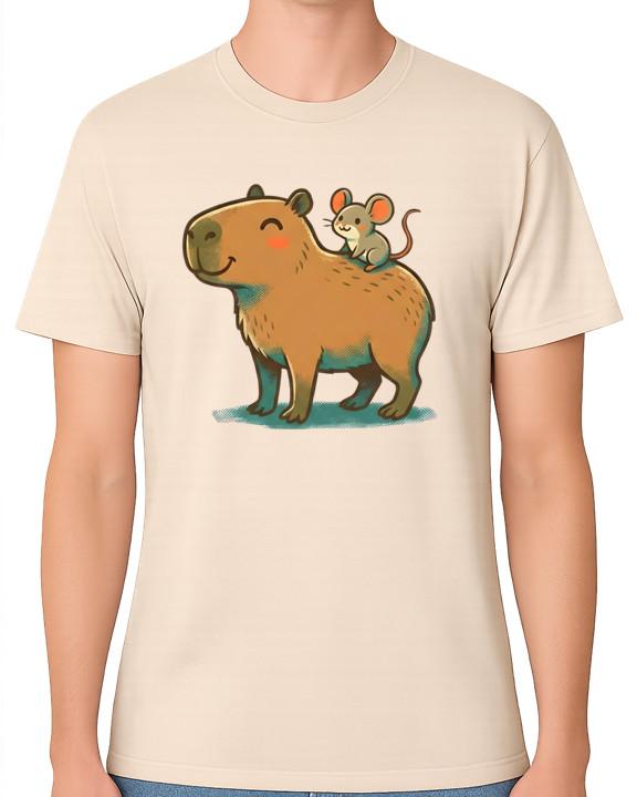 Capybara and Mouse Unisex T-Shirt Cute Animal Friends Funny Graphic Tee 5XL різнокольоровий
Capybara and Mouse Unisex T-Shirt Cute Animal Friends Funny Graphic Tee 5XL різнокольоровий