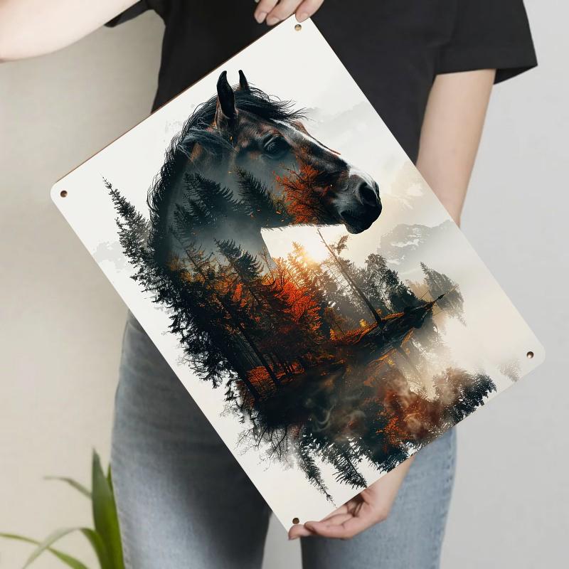 Dreamy Forest Horse DoubleLayer Silhouette Metal Iron Painting Home Wall Decor Art Hanging 20x30cm(7.8x11.8inch)
Dreamy Forest Horse DoubleLayer Silhouette Metal Iron Painting Home Wall Decor Art Hanging 20x30cm(7.8x11.8inch)