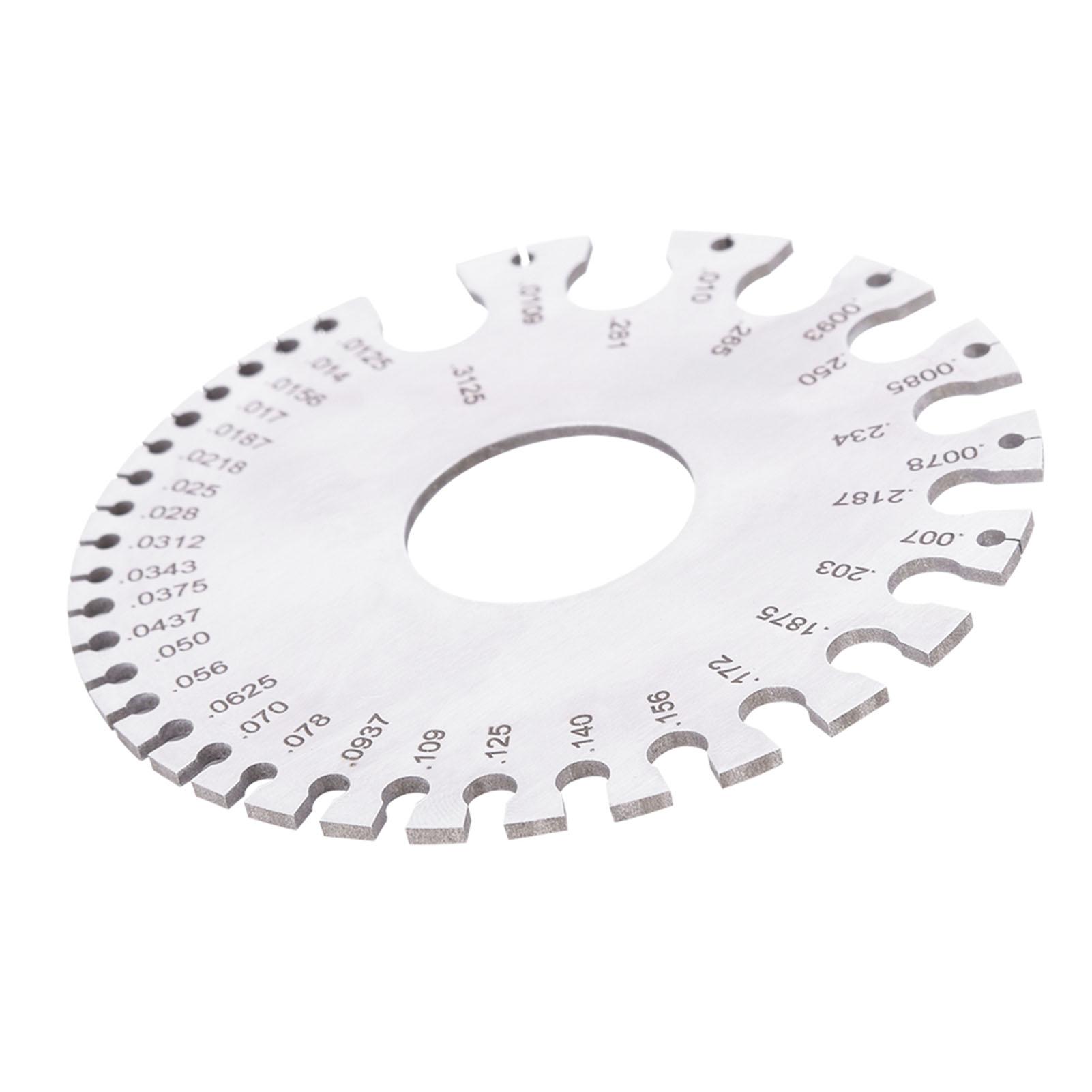 Stainless steel 2 Sides Round Wire Thickness Measurer Tester Ruler Gauge Diameter Tool
Stainless steel 2 Sides Round Wire Thickness Measurer Tester Ruler Gauge Diameter Tool