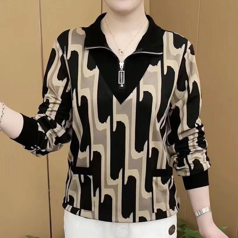 Stand-up collar long-sleeved t-shirt women s spring 2025 large-size women s loose meat-covering top shirt M
Stand-up collar long-sleeved t-shirt women s spring 2025 large-size women s loose meat-covering top shirt M
