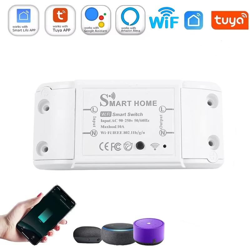 Smart Home Automation Tuya Wifi Remote Control Switch Universal Breaker Timer Works with Alexa Google Home Smart Life APP WiFi Reciever
Smart Home Automation Tuya Wifi Remote Control Switch Universal Breaker Timer Works with Alexa Google Home Smart Life APP WiFi Reciever