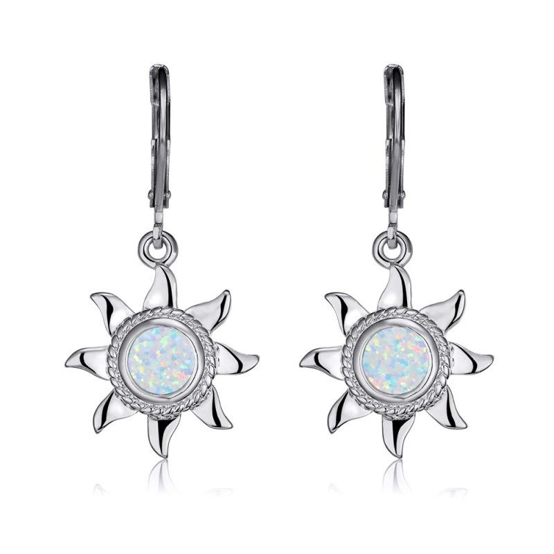 Gold Platinum Vintage Round Blue Opal Sun Women s Personality Versatile Earrings
Gold Platinum Vintage Round Blue Opal Sun Women s Personality Versatile Earrings