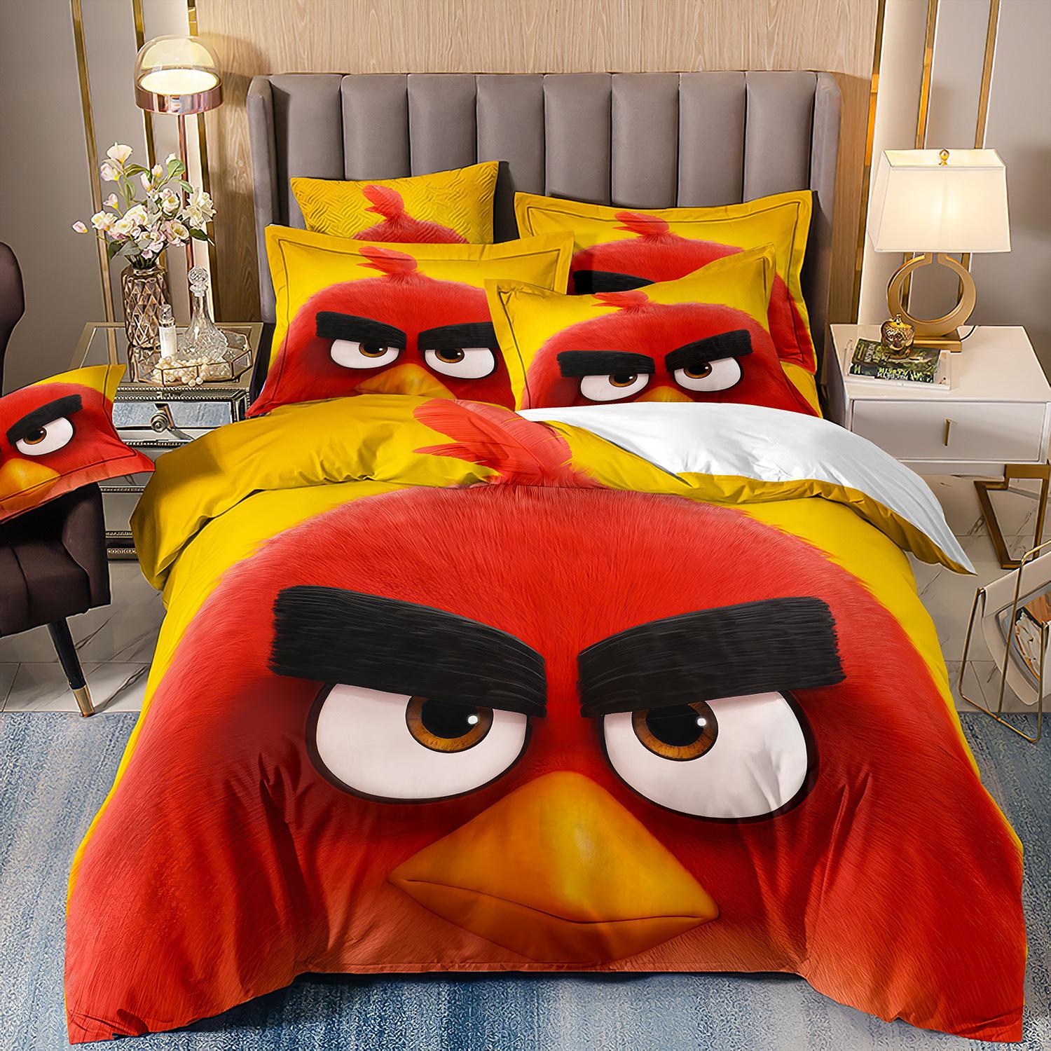 3D-друкована постільна білизна з мотивами Angry Birds, комплект ковдр з трьох або чотирьох предметів для дітей з мультфільмами cover 200 * 230 and 50 * 75 * 2
3D-друкована постільна білизна з мотивами Angry Birds, комплект ковдр з трьох або чотирьох предметів для дітей з мультфільмами cover 200 * 230 and 50 * 75 * 2