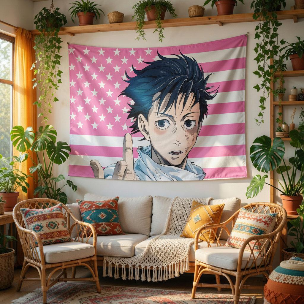 1pc Yuta Okkotsu Anime Flag Tapestry Jujutsu Kaisen Manga Wall Banner Durable Indoor Outdoor Decor for Fans Parties 74x94cm(29x37in)
1pc Yuta Okkotsu Anime Flag Tapestry Jujutsu Kaisen Manga Wall Banner Durable Indoor Outdoor Decor for Fans Parties 74x94cm(29x37in)