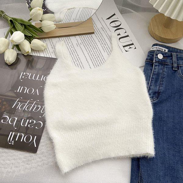 Женский трикотажный плюшевый элегантный тонкий камзол однотонный темперамент без рукавов U-образный вырез универсальный укороченный топ
Женский трикотажный плюшевый элегантный тонкий камзол однотонный темперамент без рукавов U-образный вырез универсальный укороченный топ