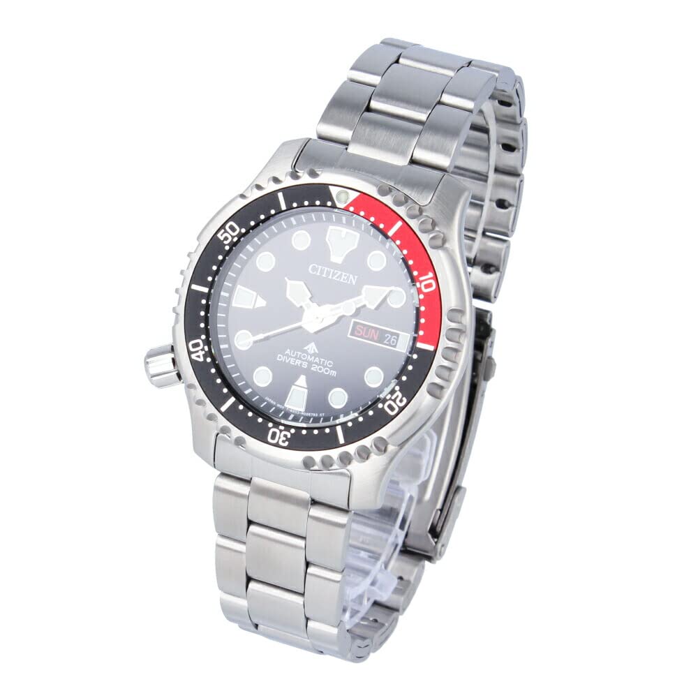 CITIZEN PROMASTER Watch Men s Automatic DIVER S 200m Stainless Steel Silver Black Red NY0085-86E
CITIZEN PROMASTER Watch Men s Automatic DIVER S 200m Stainless Steel Silver Black Red NY0085-86E
