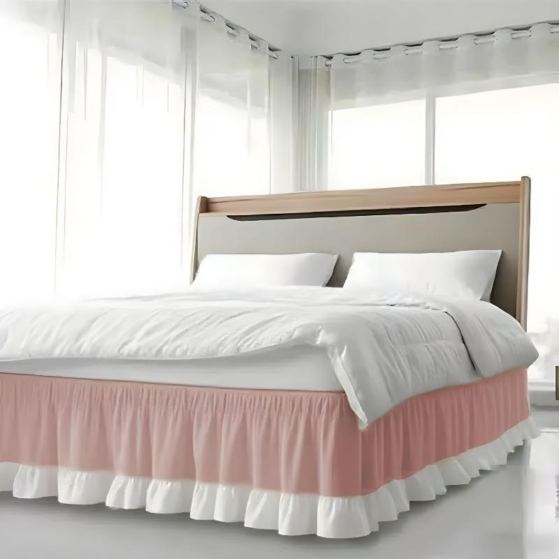 Elastic White Ruffled Bed Skirt Wrinkle Fade Resistant Fabric Removable Washable Bed Accessory for Queen & King Size Home Hotel Full 120x200x38cm
Elastic White Ruffled Bed Skirt Wrinkle Fade Resistant Fabric Removable Washable Bed Accessory for Queen & King Size Home Hotel Full 120x200x38cm