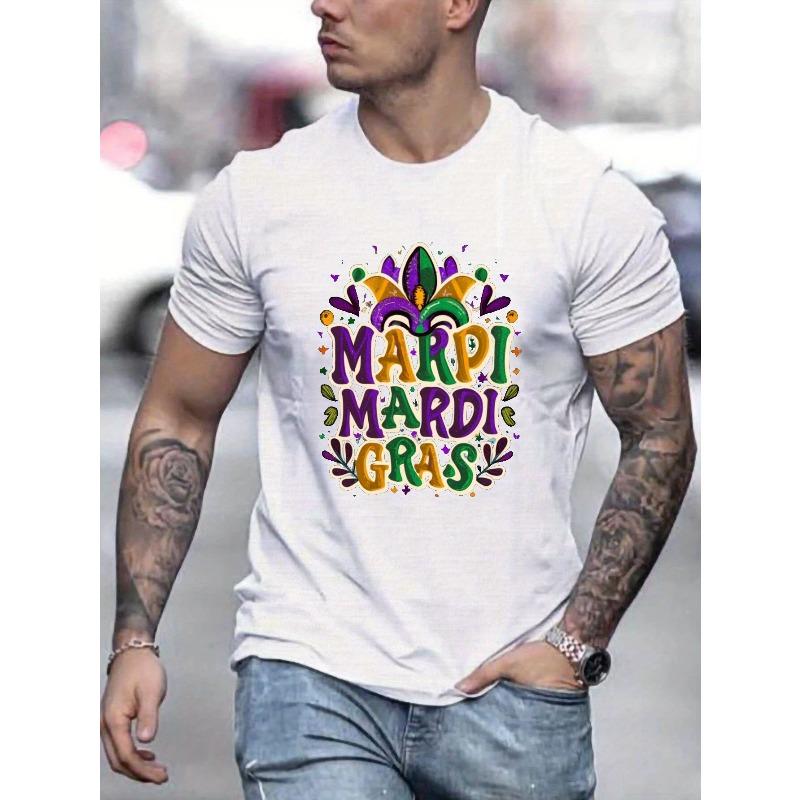European sizes Mardi Gras Print, Men s Trendy Comfy T-shirt, Casual Stretchy Breathable Short Sleeve Top For Summer Outdoor, Men s Clothing 2XL белый
European sizes Mardi Gras Print, Men s Trendy Comfy T-shirt, Casual Stretchy Breathable Short Sleeve Top For Summer Outdoor, Men s Clothing 2XL белый