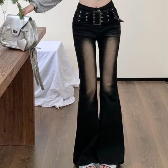 Women s American Black-Gray Flared Denim Pants - Slim Fit, Wide Waistband, Floor-Length 2XL
Women s American Black-Gray Flared Denim Pants - Slim Fit, Wide Waistband, Floor-Length 2XL