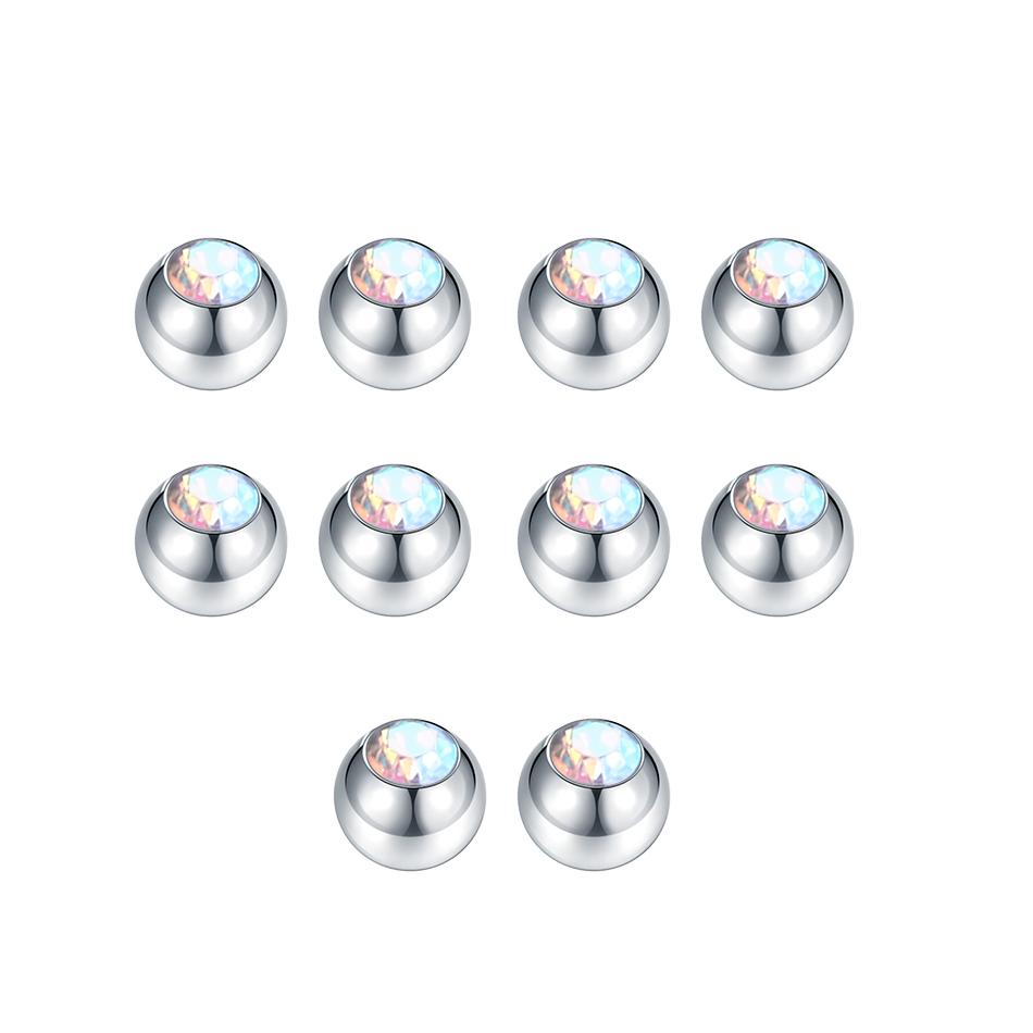 10pcs/lot Steel CZ Gem Replacement Spare Balls Labret Tongue Ring Ear Belly Eyebrow Piercing Attachment 16G 14G DIY Body Jewelry 16G 1.2x3mm
10pcs/lot Steel CZ Gem Replacement Spare Balls Labret Tongue Ring Ear Belly Eyebrow Piercing Attachment 16G 14G DIY Body Jewelry 16G 1.2x3mm