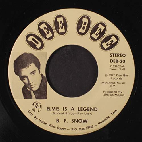 7inch Record B. F. SNOW - Elvis Is A Legend DEB20 Dee Bee Records 1977 US Rock Used
7inch Record B. F. SNOW - Elvis Is A Legend DEB20 Dee Bee Records 1977 US Rock Used
