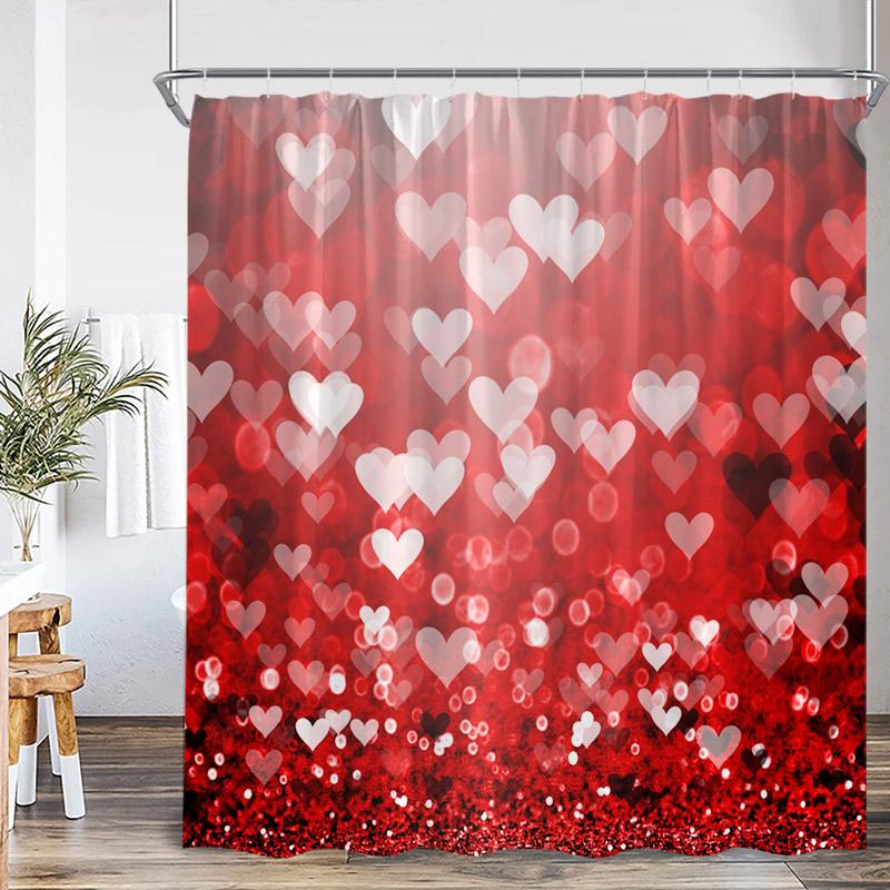 Valentine S Day Shower Curtain Red Heart Rose Flowers Bicycle Petals Lovers Gift Fabric Home Bathroom Curtains Decor With Hooks W60H190(CM)-1 Pcs
Valentine S Day Shower Curtain Red Heart Rose Flowers Bicycle Petals Lovers Gift Fabric Home Bathroom Curtains Decor With Hooks W60H190(CM)-1 Pcs