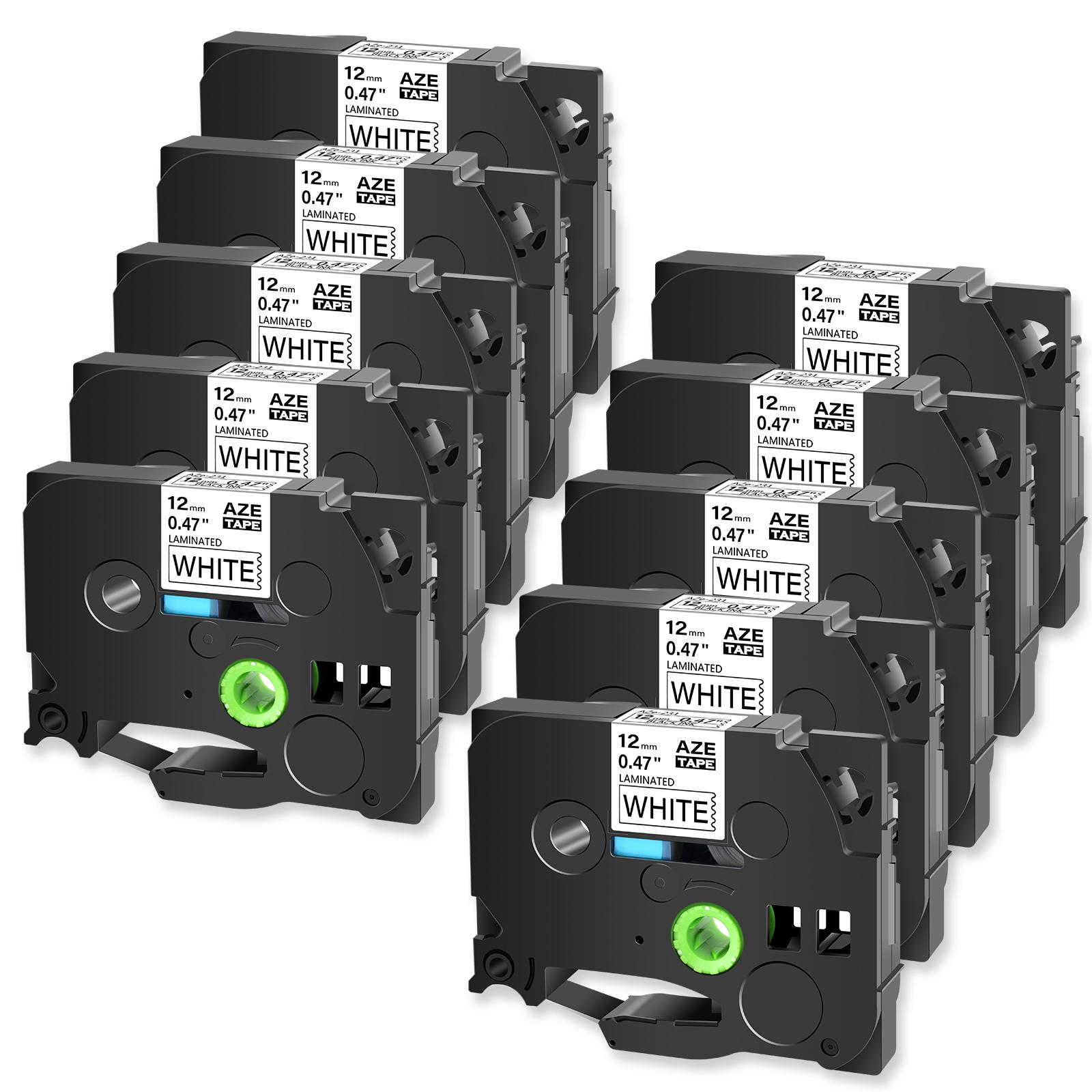 10PK Black on White 12mm Laminated Label Tape Compatible for Brother TZE-231 Label Cartridge for Brother P-Touch PT-1000 Printer (as the picture,12mm)
10PK Black on White 12mm Laminated Label Tape Compatible for Brother TZE-231 Label Cartridge for Brother P-Touch PT-1000 Printer (as the picture,12mm)