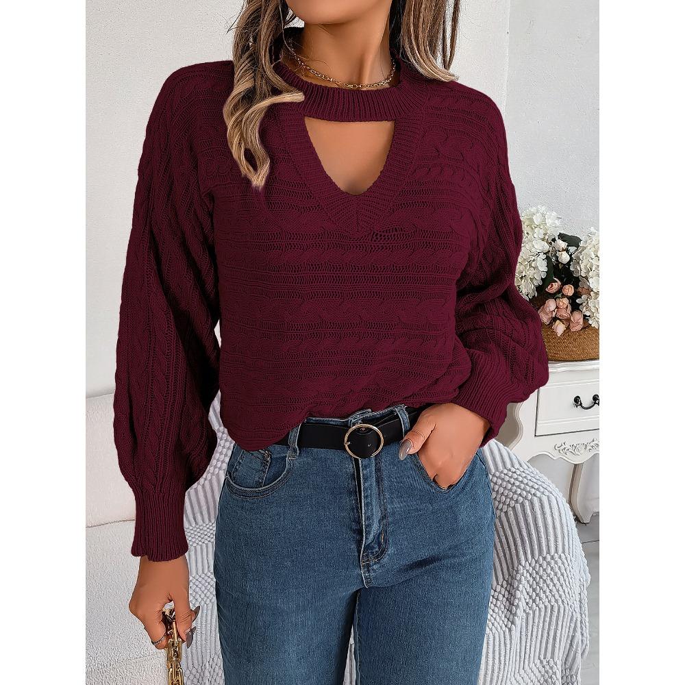 Осенне-зимний повседневный пуловер с длинными рукавами и полыми вставками L красный
Осенне-зимний повседневный пуловер с длинными рукавами и полыми вставками L красный