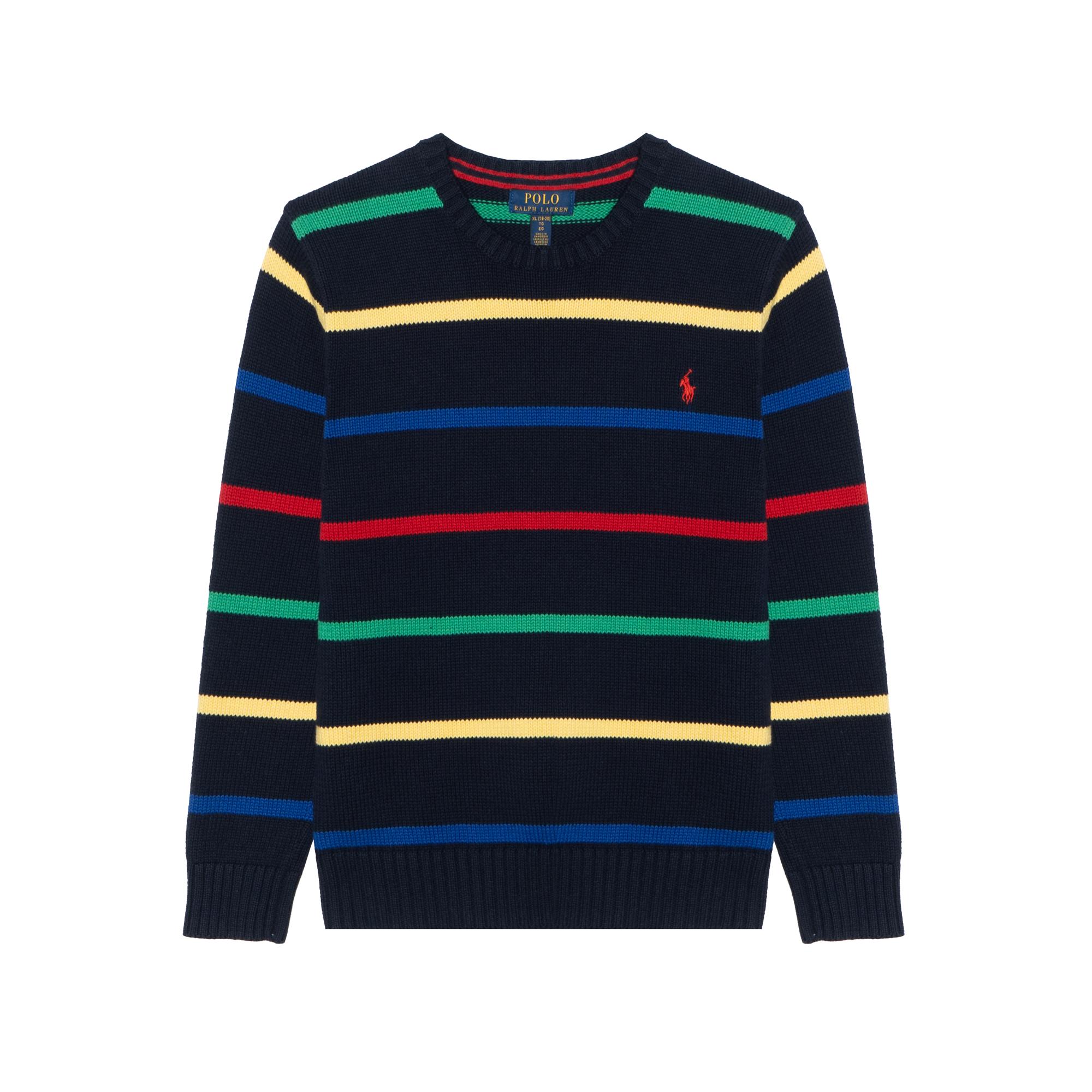 Polo Ralph Lauren Sweater Ss24 Logo Small Pony Embroidered Striped Crew Neck Long Sleeve Knit Kids sweater Multicolor CWPOSWEY6820522-999 XL
Polo Ralph Lauren Sweater Ss24 Logo Small Pony Embroidered Striped Crew Neck Long Sleeve Knit Kids sweater Multicolor CWPOSWEY6820522-999 XL