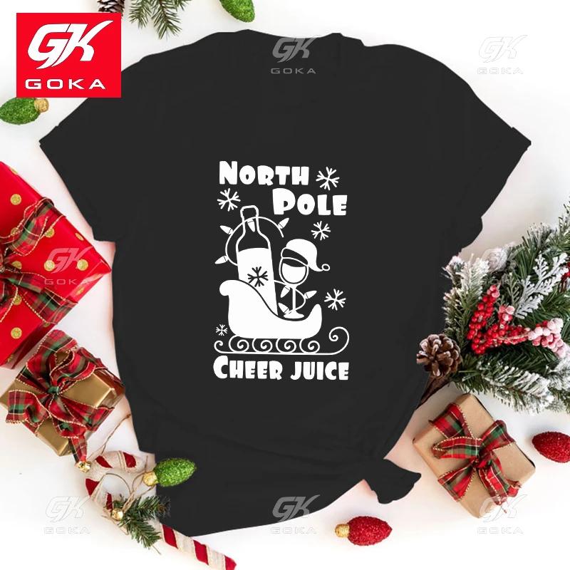 Christmas North Pole Cheer Juice Cotton T Shirt Unisexs Womens Fashion Harajuku T Shirts Cool Short Sleeve Casual Hip Hop Tops Tees 3XL
Christmas North Pole Cheer Juice Cotton T Shirt Unisexs Womens Fashion Harajuku T Shirts Cool Short Sleeve Casual Hip Hop Tops Tees 3XL