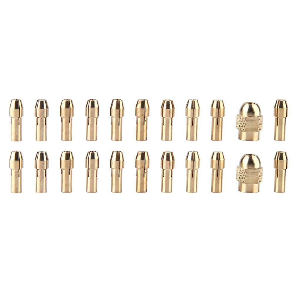 22 PCS Rotary Tool Brass Collet Set 0.5-3.2mm Quick Change Drill Chuck Set 4.3mm Shank Mini Electric Grinder For Dremel
22 PCS Rotary Tool Brass Collet Set 0.5-3.2mm Quick Change Drill Chuck Set 4.3mm Shank Mini Electric Grinder For Dremel
