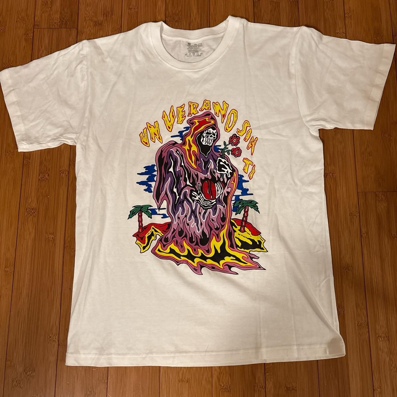 Un Verano Sin Ti Flaming Skeleton Holding Red Heart Unisex T Shirt 5XL різнокольоровий
Un Verano Sin Ti Flaming Skeleton Holding Red Heart Unisex T Shirt 5XL різнокольоровий