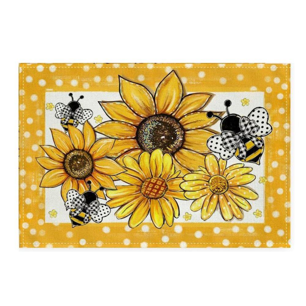 Маслостойкая льняная салфетка подсолнух, термостойкая подставка для посуды, подставка для чашки, коврик для стола, украшение стола Style 1
Маслостойкая льняная салфетка подсолнух, термостойкая подставка для посуды, подставка для чашки, коврик для стола, украшение стола Style 1