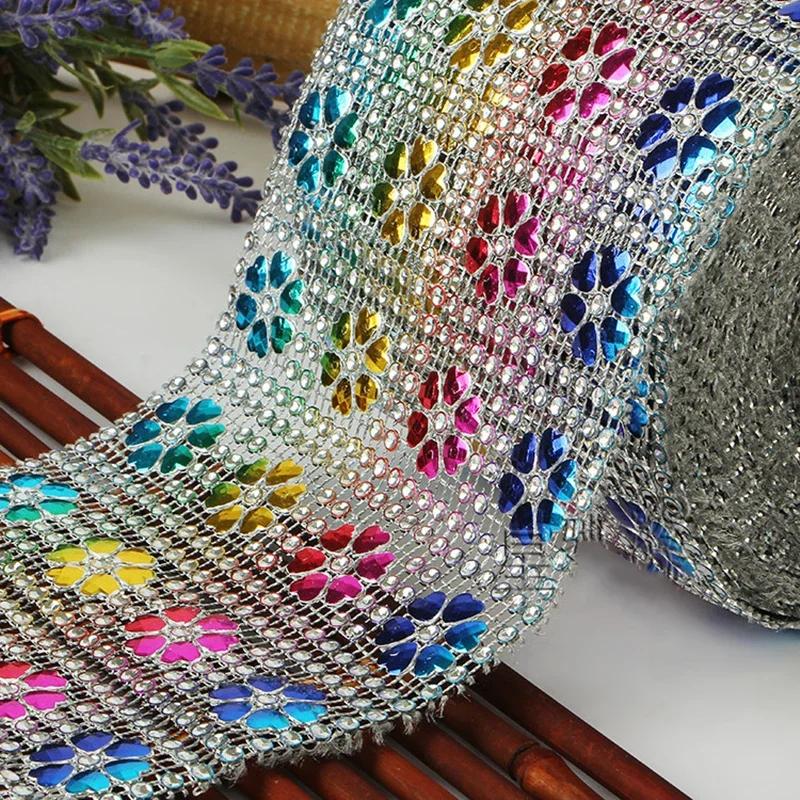 1 Yard Sparkle 5 Color Heart Rhinestone Diamond Mesh Wrap Roll Ribbon Wedding Party Decoration Gift Cake Box Decor
1 Yard Sparkle 5 Color Heart Rhinestone Diamond Mesh Wrap Roll Ribbon Wedding Party Decoration Gift Cake Box Decor