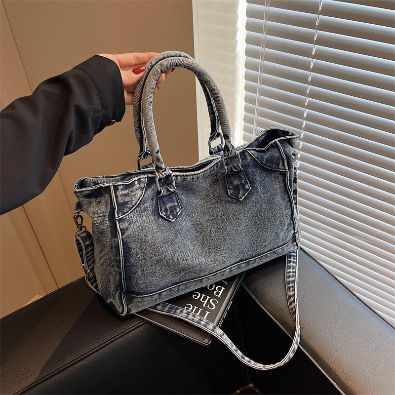 Retro large-capacity denim bag women s new trendy fashion handbag casual shoulder tote bag чёрный
Retro large-capacity denim bag women s new trendy fashion handbag casual shoulder tote bag чёрный