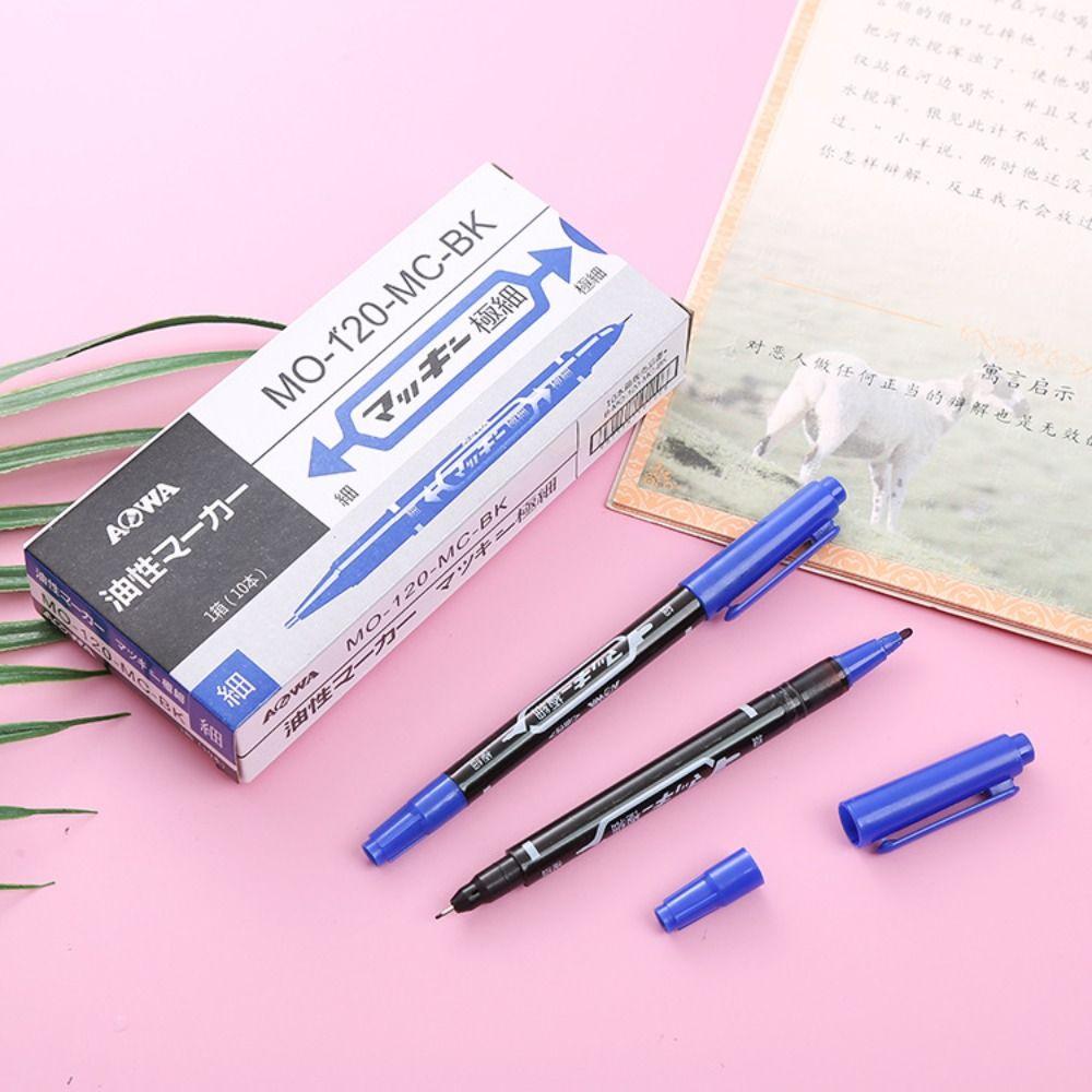10Pcs/box Plastic Double-Ended Marker Fast Dry Writing Pen Multi-functional Marker Pen синій
10Pcs/box Plastic Double-Ended Marker Fast Dry Writing Pen Multi-functional Marker Pen синій